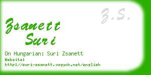 zsanett suri business card